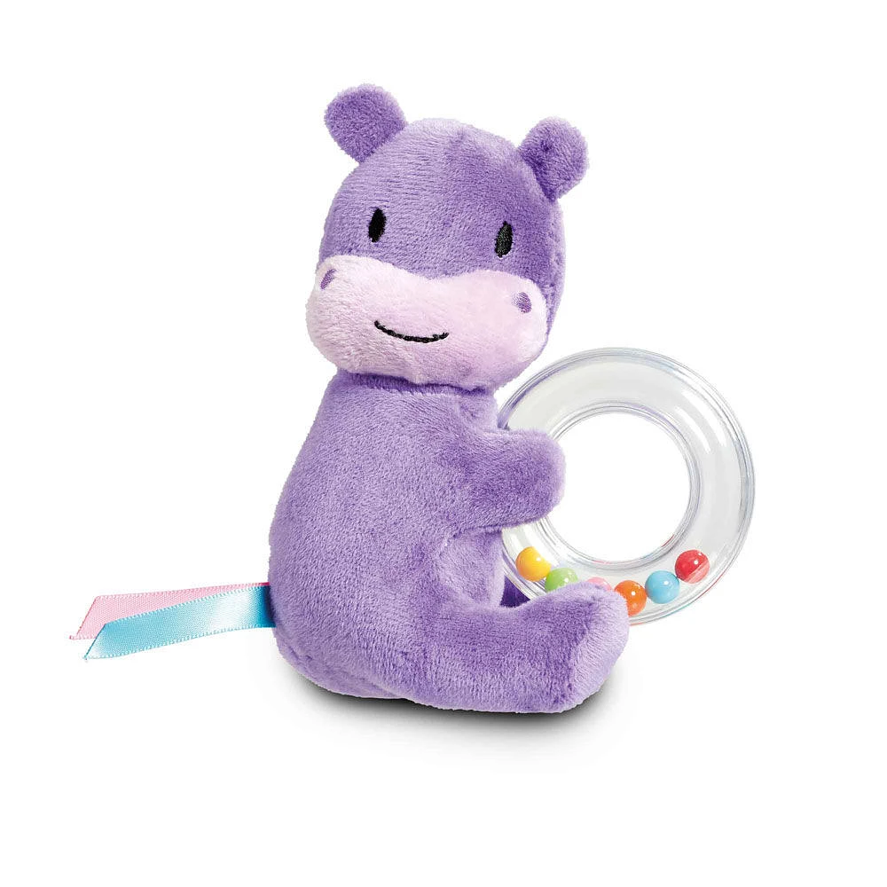 Little Lot Shake and Squeak Ring Rattle - Hippo - Notre exclusivité