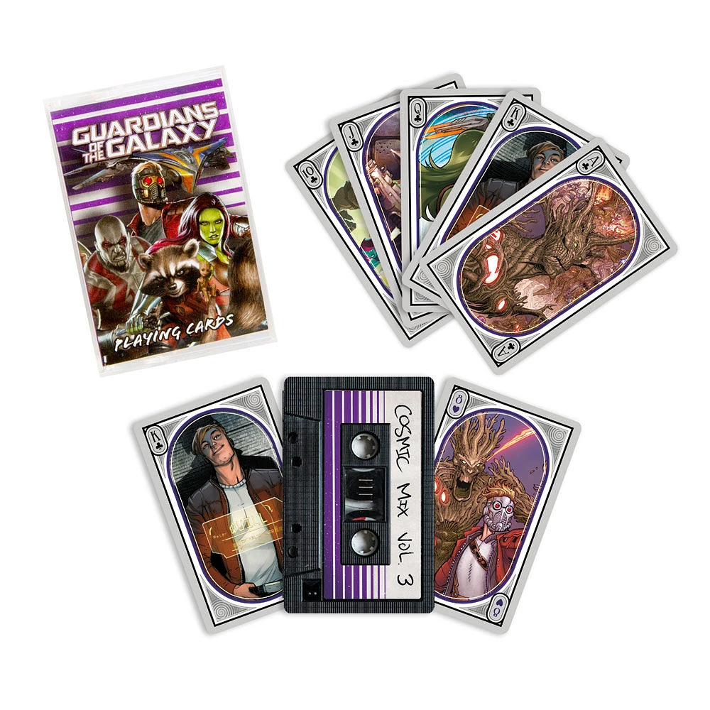 Marvel Guardians of the Galaxy Cassette Playing Card with Insert