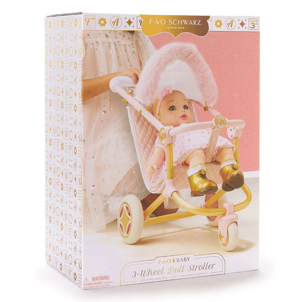 F.A.O Schwarz Baby 3-Wheel Doll Stroller - R Exclusive