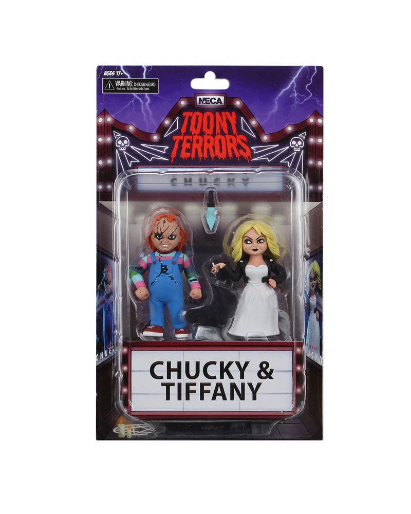 Bride of Chucky - 6" Scale Action Figure - Toony Terrors "Chucky and Tiff" 2 pac