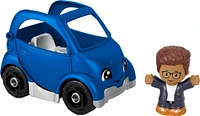 Fisher-Price Little People Electric Vehicle Toy Car and Figure Set for Toddlers, 2 Pieces