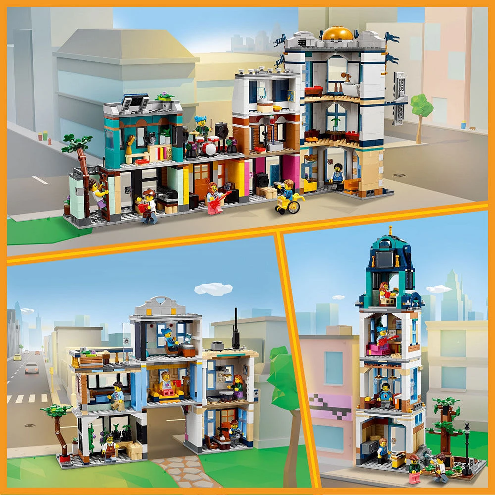 LEGO Creator Main Street 31141 Building Toy Set (1,459 Pieces)