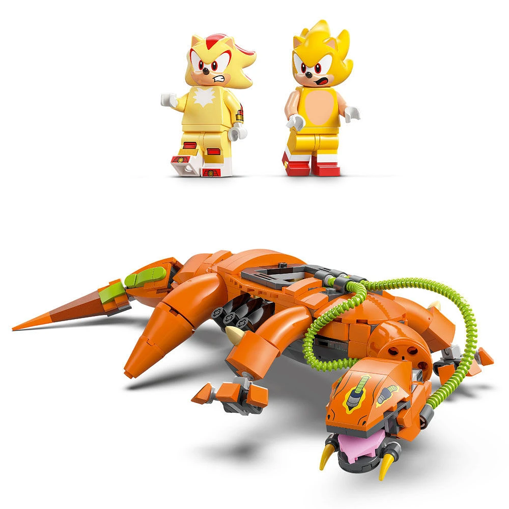 LEGO Sonic the Hedgehog Super Shadow vs. Biolizard - Pretend Play Set with 2 Minifigures - 77003