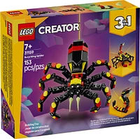 LEGO Creator 3 in 1 Wild Animals Surprising Spider Building Toy - with 3 Build Options, Spider, Scorpion, or Snake - 31159