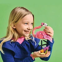 LEGO Creator Les animaux sauvages : Le flamant rose, Jouet d'animal, Se transforme en cacatoès ou en axolotl 31170