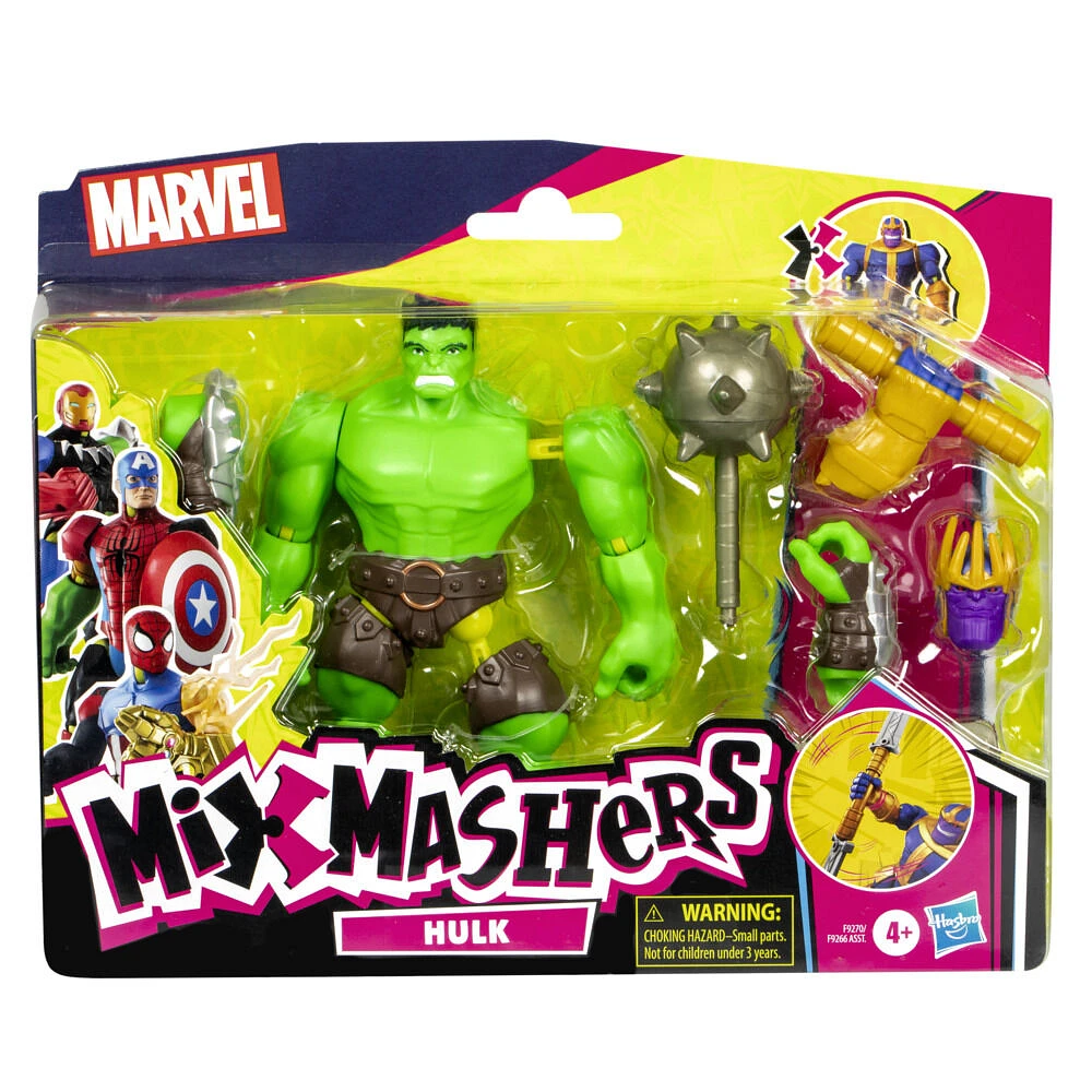 MixMashers Marvel Hulk Custom Avengers Deluxe Mix-And-Match Action Figure & Accessories