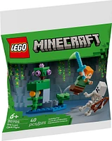 LEGO Minecraft The Lush Cave Fight - Includes Alex and Skeleton Minifigures - Travel Toy for Kids - 30705