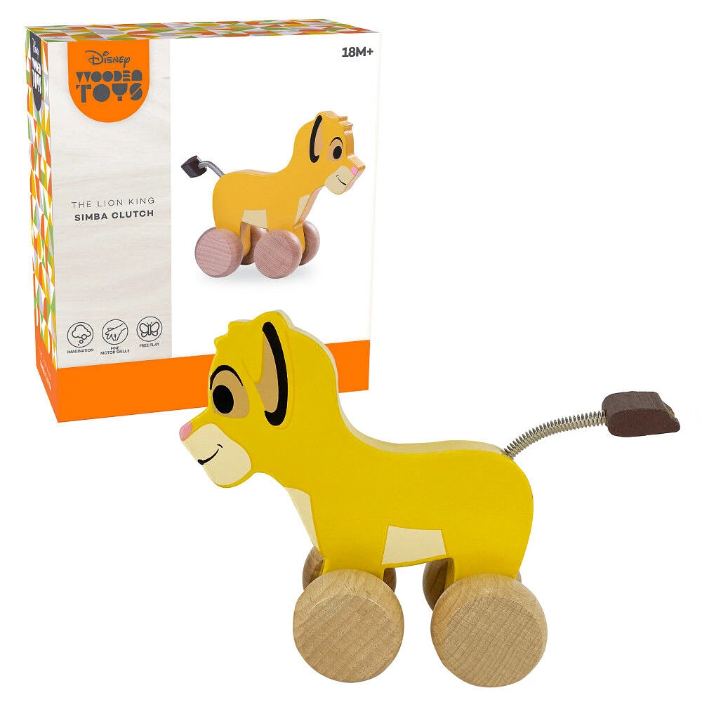 Disney Wooden Toys Simba Clutch Toy - English Edition