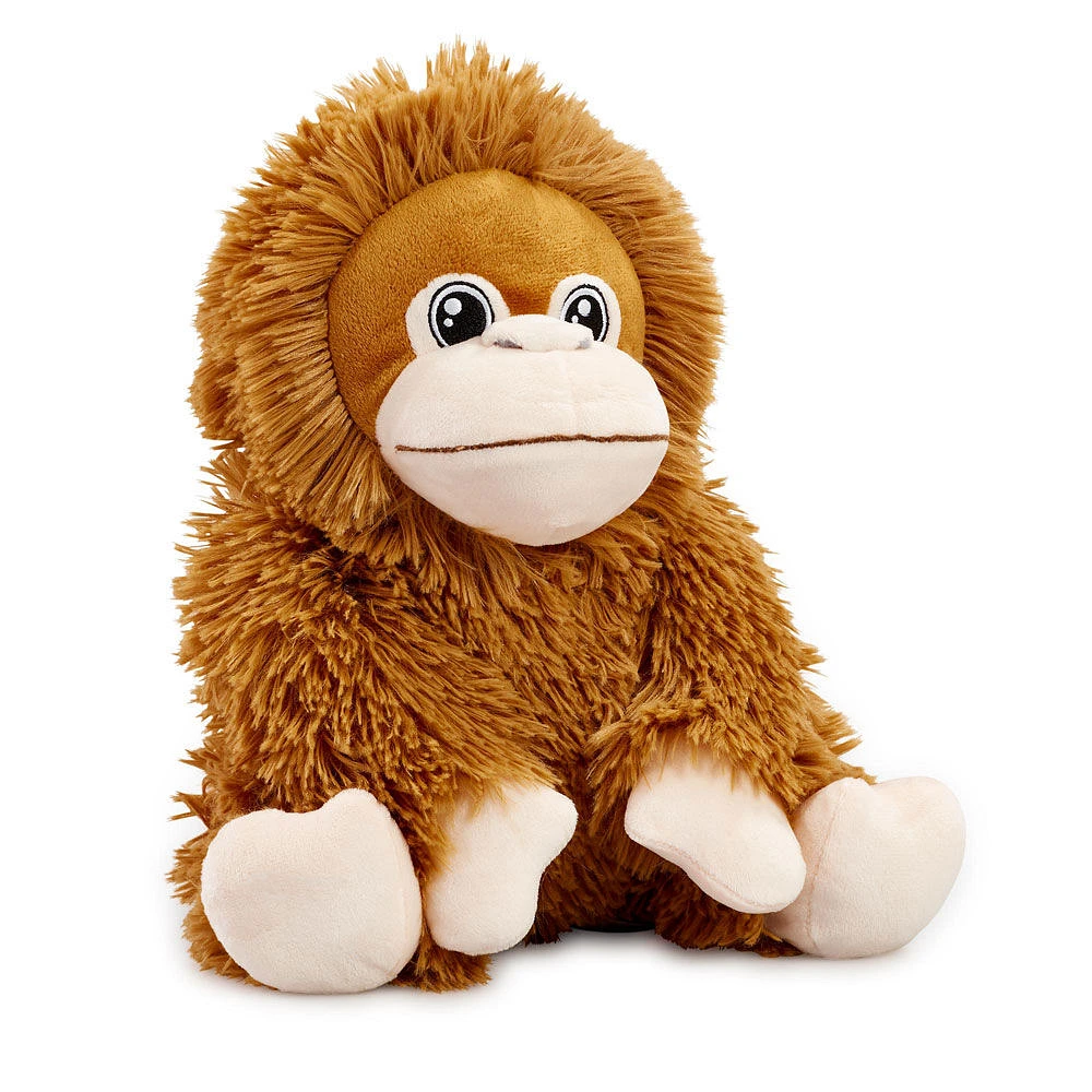 Peluche Snuggle Buddies de 28 cm - Animaux en voie de disparition - Orang-outan - Notre exclusivité