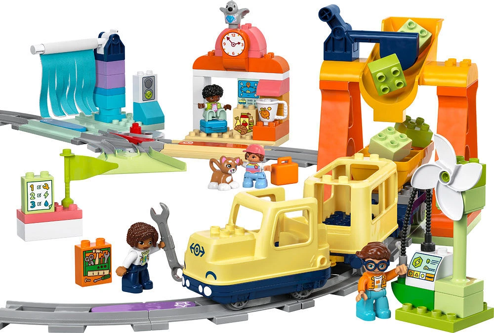 Ensemble de train pour tout-petits, jouet de construction créative LEGO DUPLO Le grand train communautaire interactif 10428