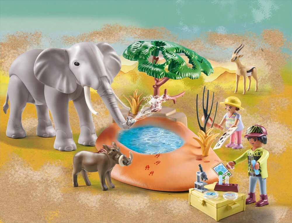 Playmobil - Wiltopia - Explorateurs avec animaux de la savane