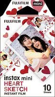 INSTAXMINI Heart Sketch Instant Film PK