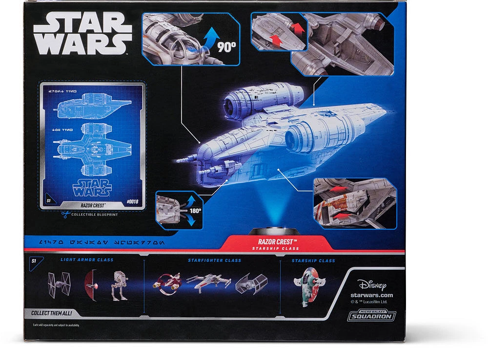 Escadron Micro Galaxie de Star Wars - Classe vaisseau stellaire - Razor Crest