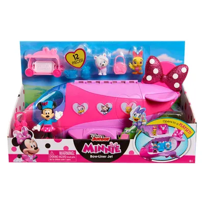 Disney Junior Minnie Mouse Bow-Liner Jet Toy Figures and Playset