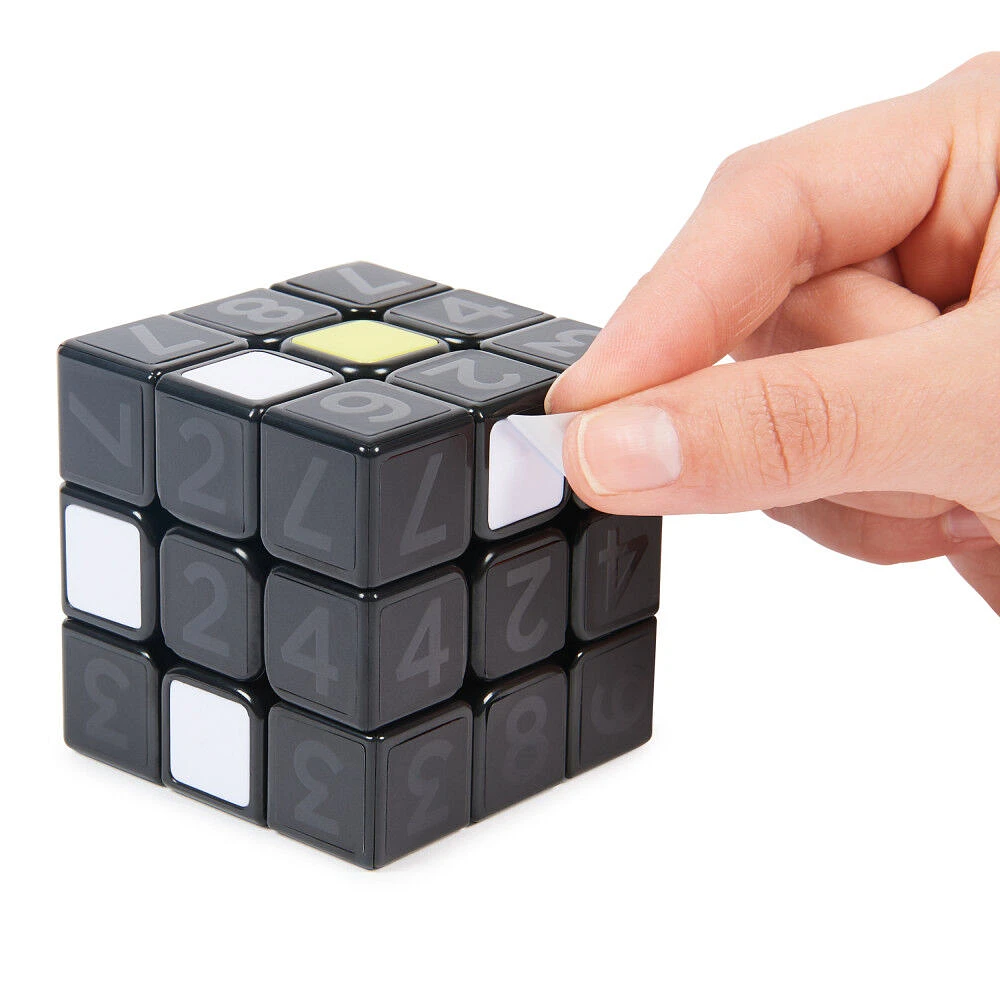 Rubik's Coach Cube, Learn to Solve 3x3 Cube with Stickers, Guide, and Videos | Stress Relief Fidget Toy | Adult Toy Fidget Cube