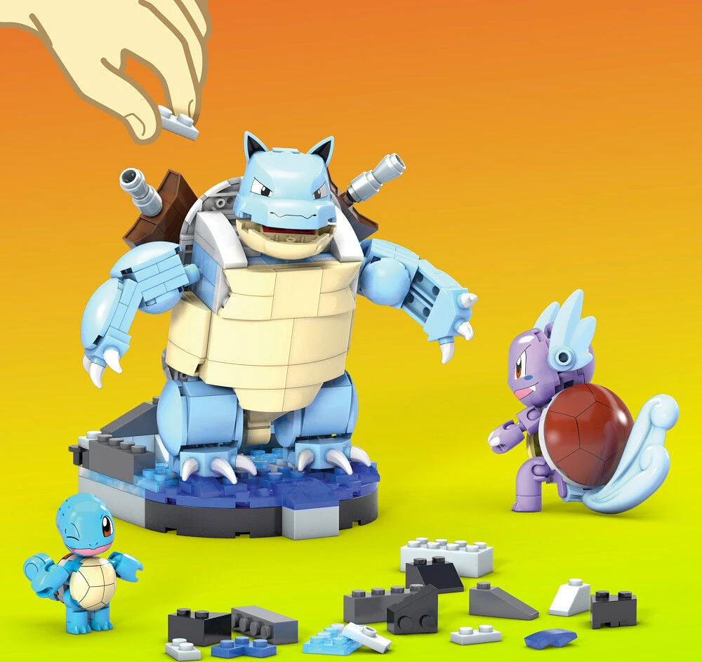 Coffret de construction Évolution Carapuce Pokémon de Mega Construx, jouets pour enfants