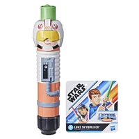 Star Wars Lightsabler Squad, Sabre laser Luke Skywalker à lame verte extensible, jouet de déguisement