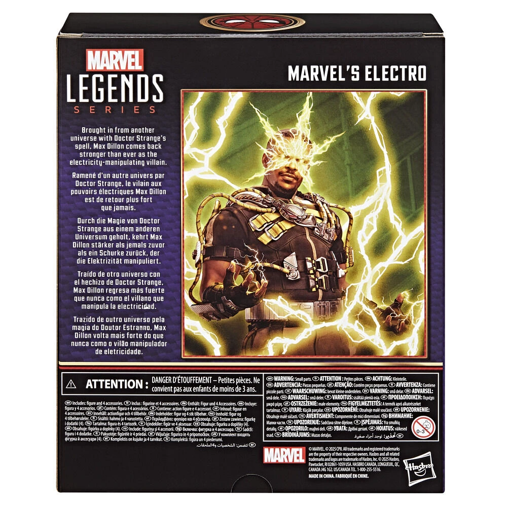 Marvel Legends Series Marvel's Electro, Spider-Man: No Way Home Collectible 6 Inch Action Figure