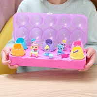 Hatchimals Alive, Egg Carton Toy with 5 Mini Figures in Self-Hatching Eggs, 11 Accessories