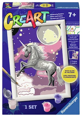 CreArt Licorne - Peinture par numéros