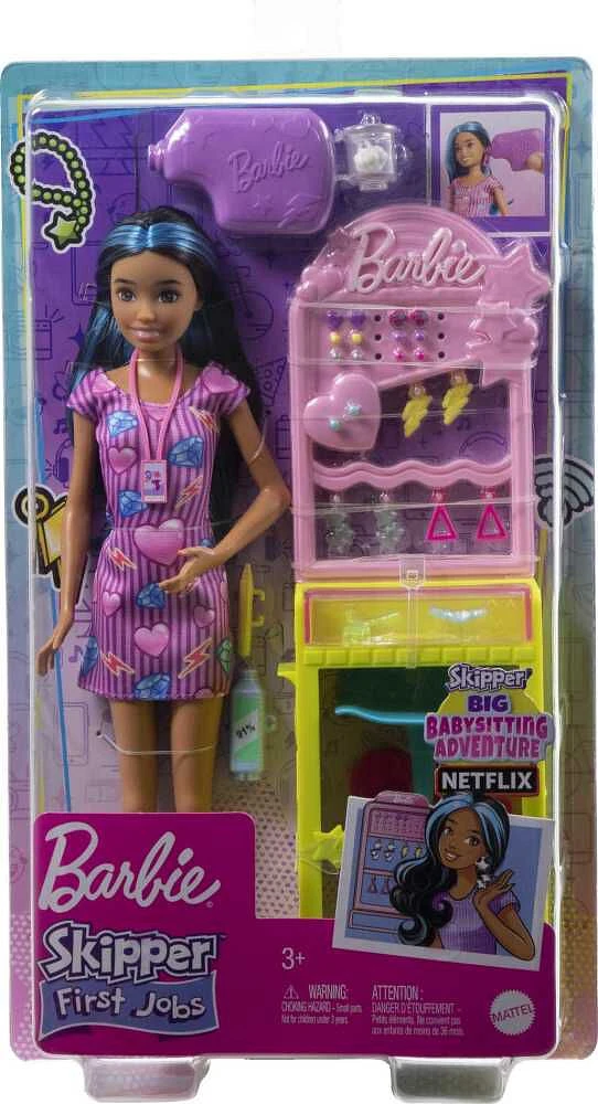 Barbie Skipper Premiers Jobs, coffret perçage des oreilles avec outil