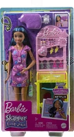 Barbie Toys, Skipper Doll and Ear-Piercer Set with Piercing Tool and Accessories, First Jobs