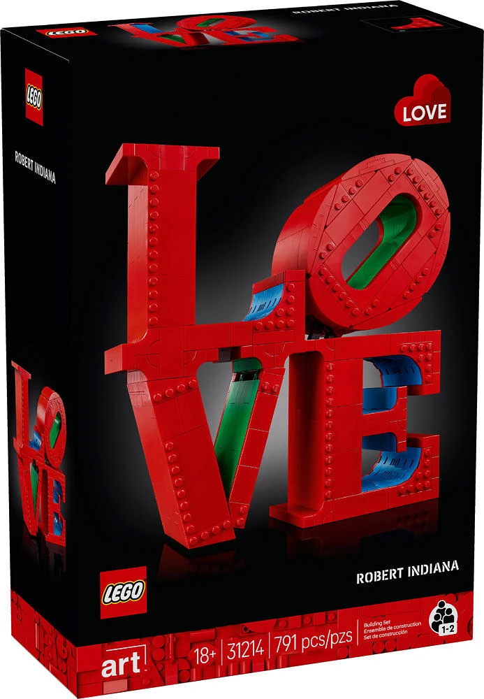 LEGO Art LOVE, Ensemble de construction pour adultes, Cadeau pour les couples et idée de décoration intérieure 31214