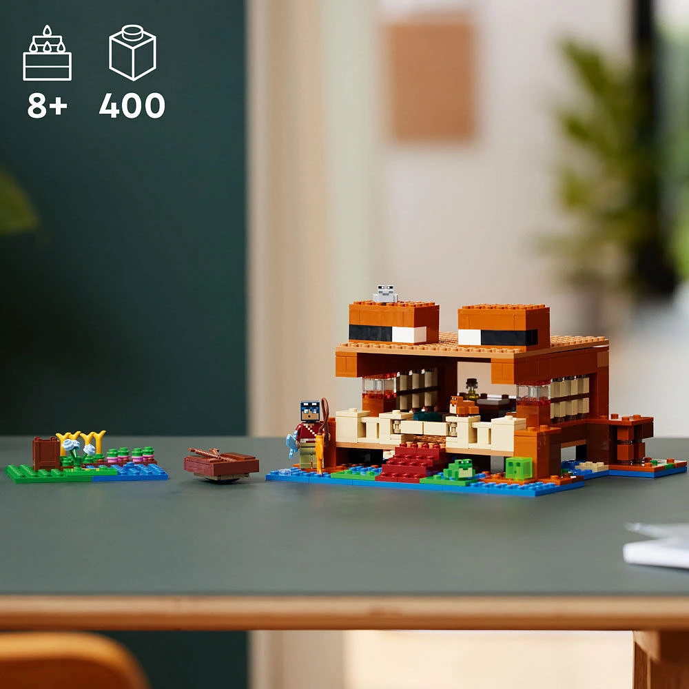 LEGO Minecraft La maison grenouille; jeu de construction maison avec personnage de slime 21256