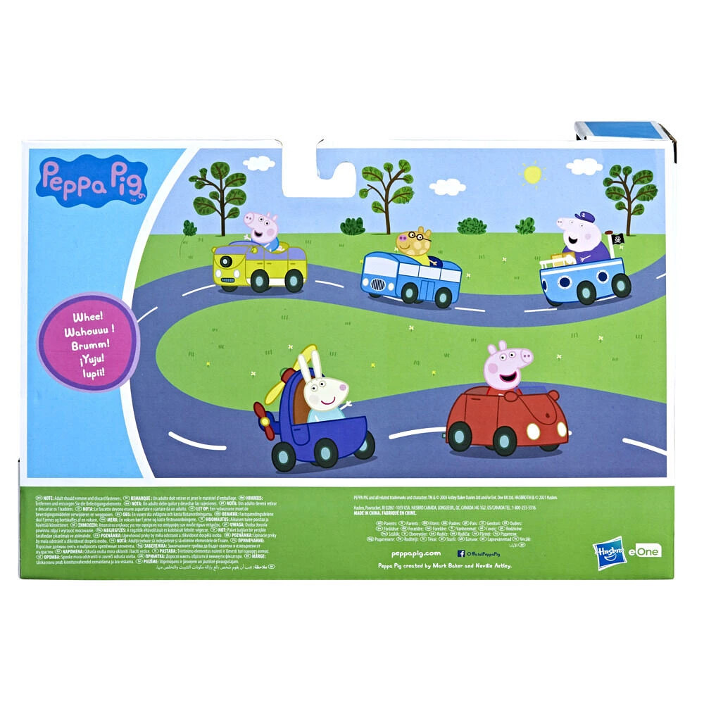 Peppa Pig Peppa's Adventures, Mini-véhicules Peppa et ses amis, jouet préscolaire - Notre exclusivité