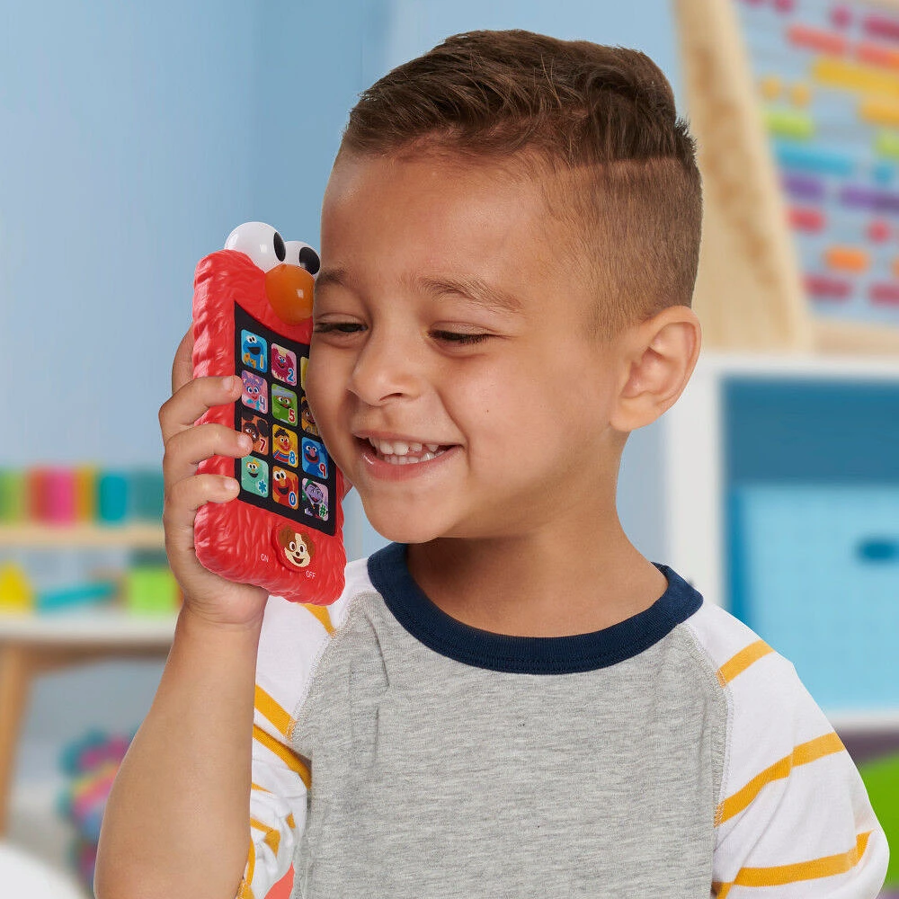 Téléphone pour Faire Semblant d'Apprentissage avec Elmo de Sesame Street, Jouet Educatif et d'Apprentissage