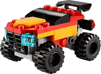 LEGO Creator 3 in 1 Mini Convertible Monster Truck Toy - Transforms from Monster Truck to Race Car to Airplane - 30691