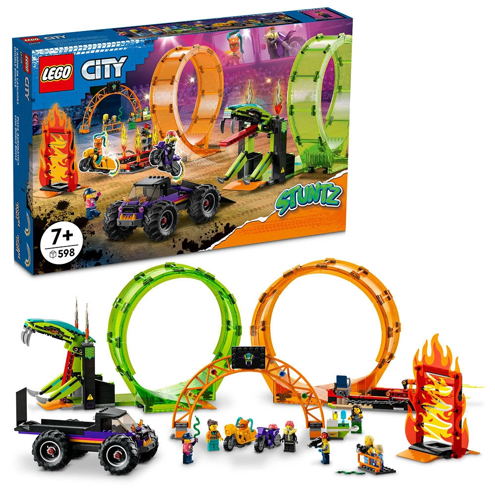 LEGO City Double Loop Stunt Arena 60339 Building Kit (598 Pieces)