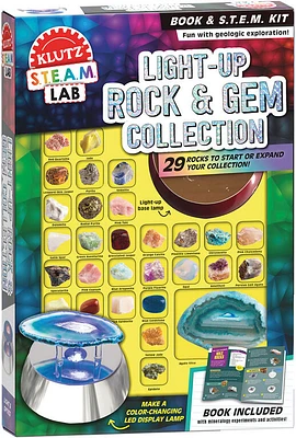 Klutz Maker Lab: Light-Up Rocks and Gem Collection - English Edition