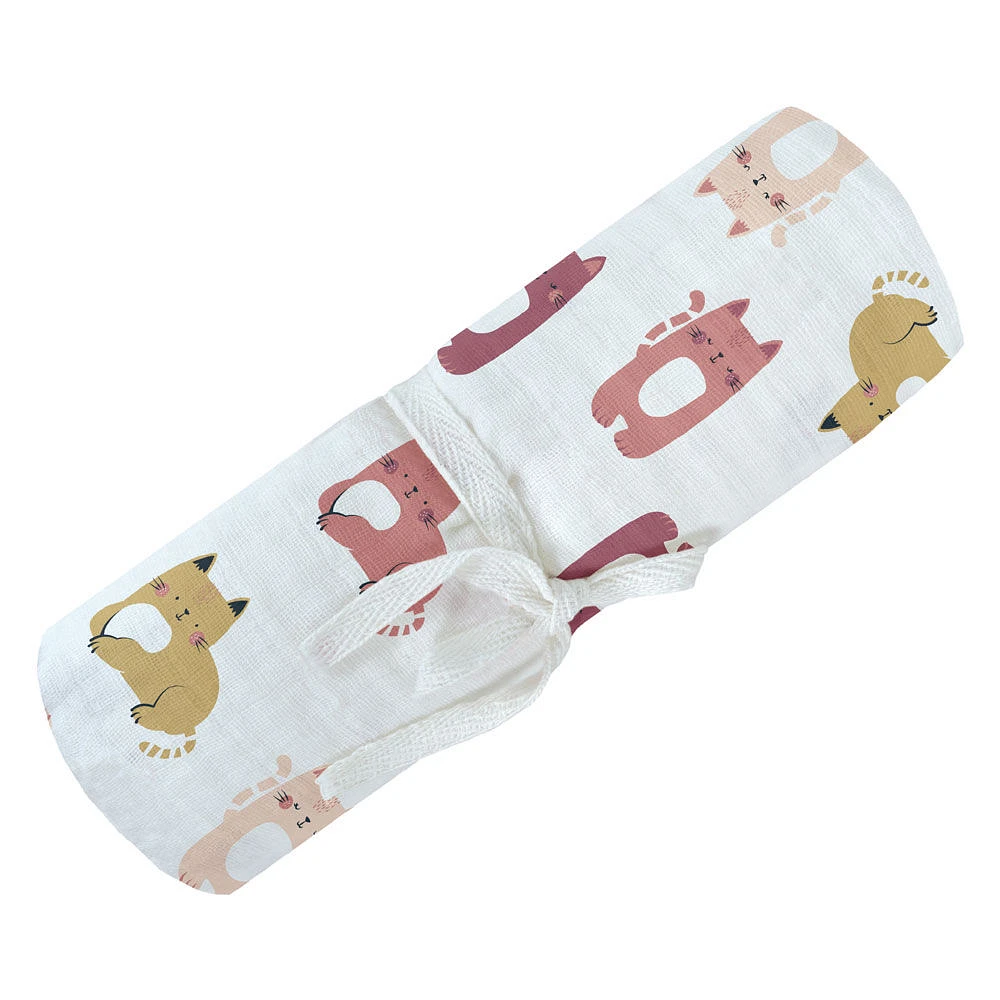 Perlimpinpin, Cotton muslin swaddle blanket - 1 per order, colour may vary (Each sold separately, selected at Random)