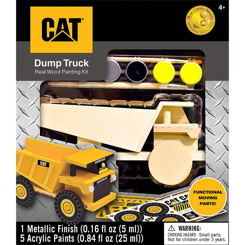 "Cat" "Dump Truck" Kit De Peinture Pour Bois Sous Licence - Édition anglaise