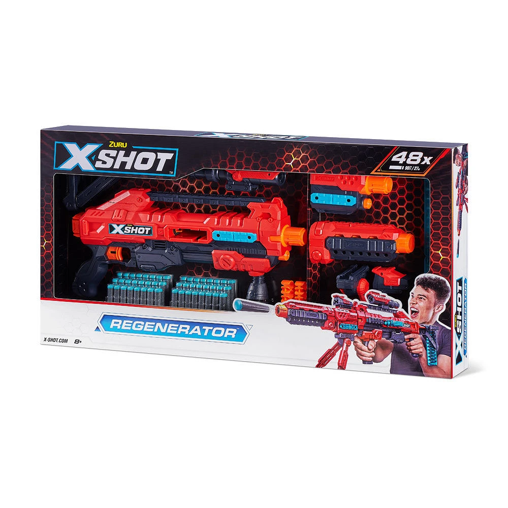 Pistolet X-Shot Excel Regenerator (48 fléchettes)