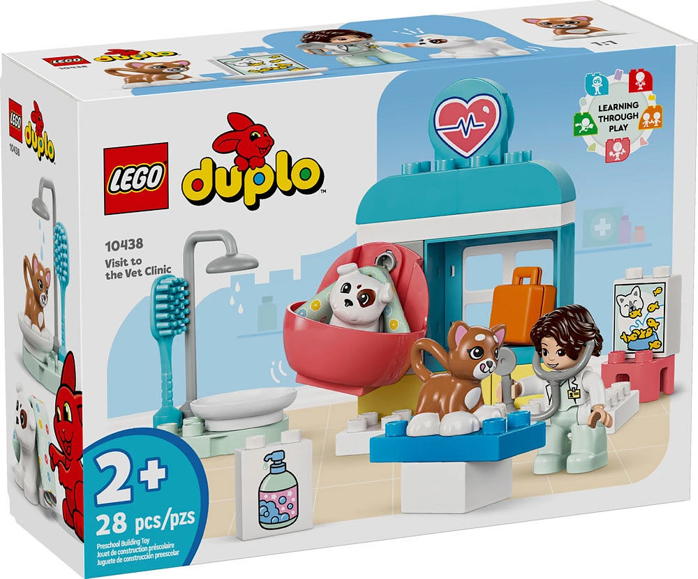 LEGO DUPLO Town Visit to the Vet Clinic Toy, Pretend Play Toy 10438