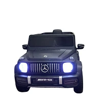 KidsVip 12V Kids and Toddlers Mercedes G63 Ride on car with Remote Control - Matte Black - English Edition