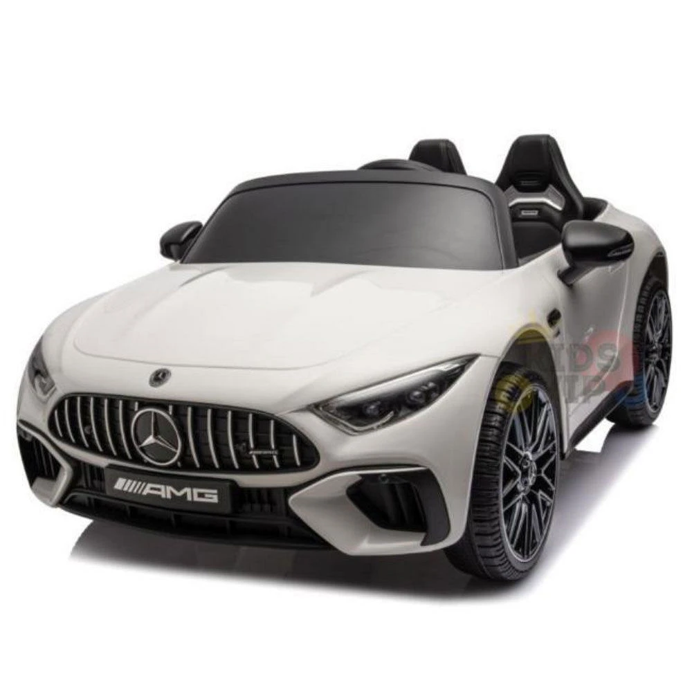 KIDSVIP Mercedes Benz 12V SL63 Voiture 4X4 sous licence pour enfants avec RC - Blanc