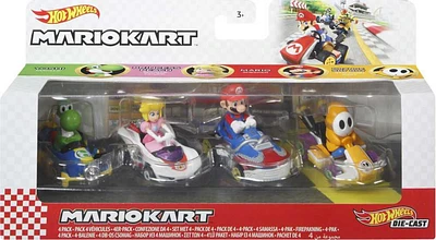 Hot Wheels Mariokart Vehicle 4 Pack