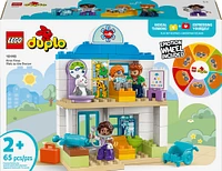 LEGO DUPLO Ma ville La première fois : La visite chez le médecin, Ensemble de jeu, Jouet de construction pour la motricité fine 10449