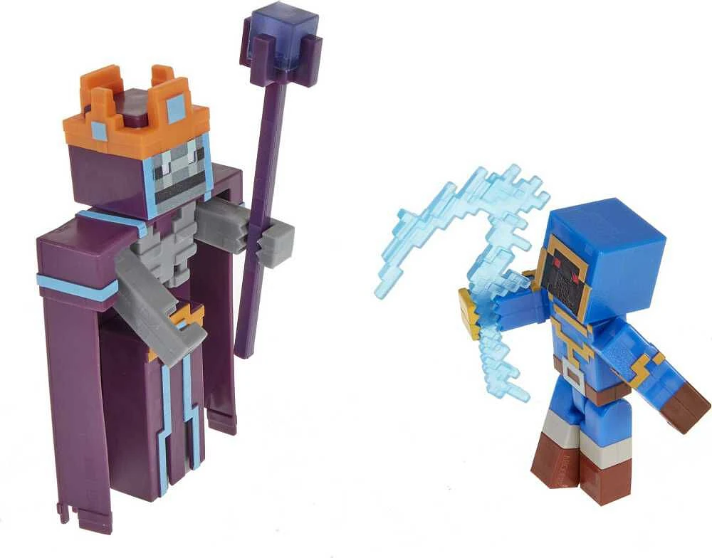 Minecraft- Dungeons - Pack 2 Figurines 8 Cm