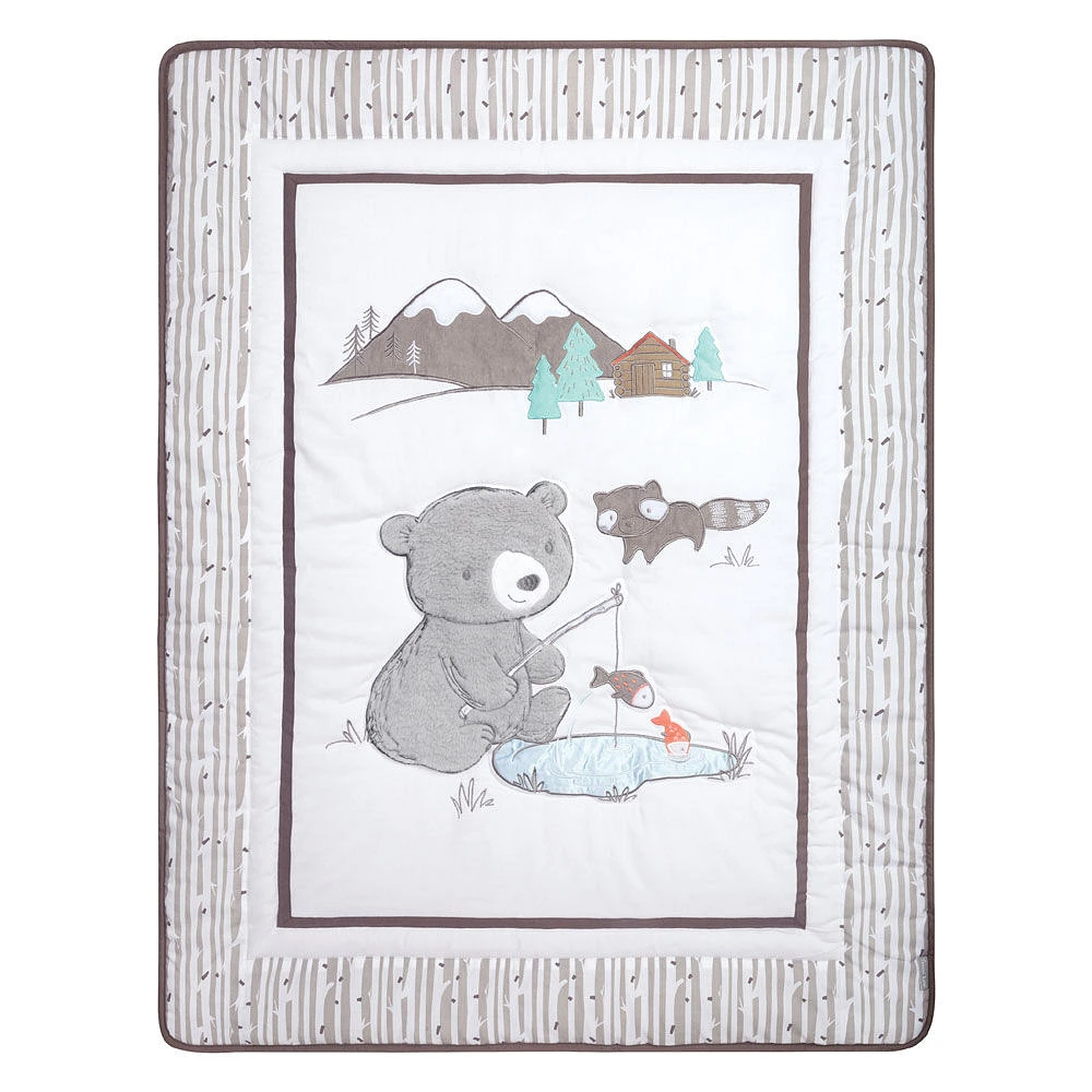 Gone Fishing 3 Piece Crib Bedding Set