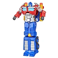 Transformers Toys Transformers: Rise of the Beasts Movie 2-in-1 Optimus Prime Blaster, 7-inch