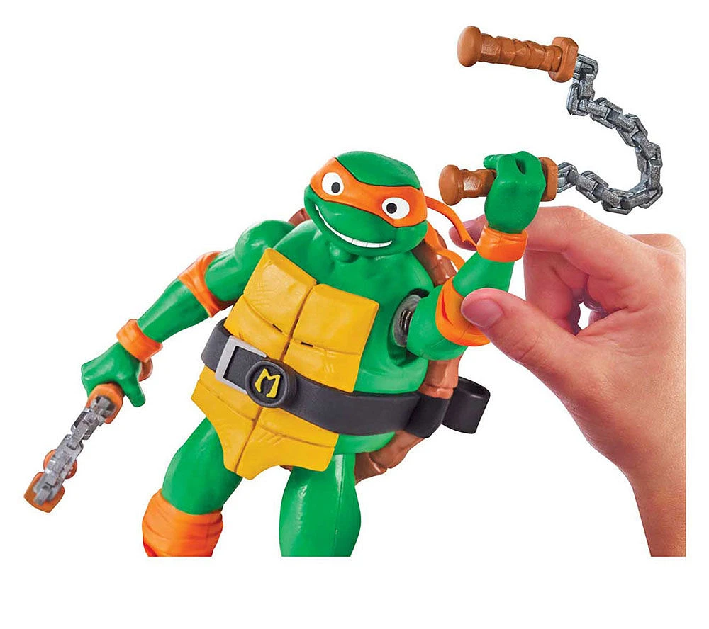 Les Tortues Ninja Mutantes: Mutant Mayhem Figurine Michelangelo Deluxe Ninja Shouts