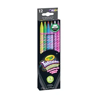 Crayons de couleur Twistables Bold and Bright Crayola, jeu de 12