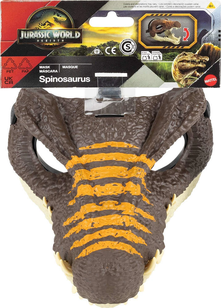 Jurassic World Rebirth Spinosaurus Dinosaur Mask, Role-Play Head Wear, Movie-Inspired Costume Gear
