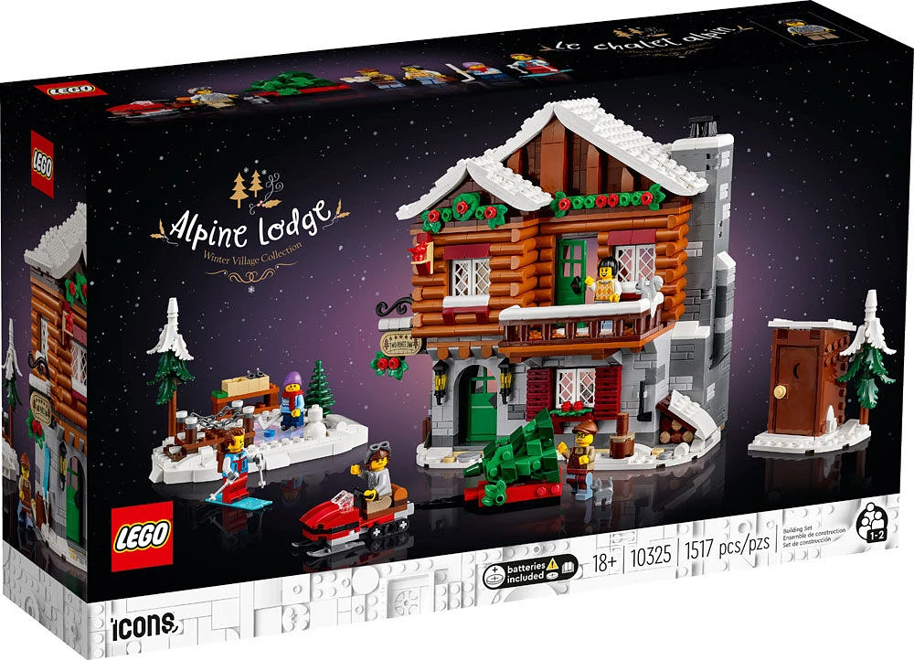 LEGO Icons Le chalet alpin 10325 Ensemble de construction (1 517 pièces)