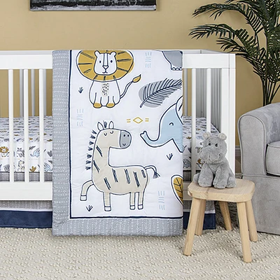 Sammy & Lou 4 Piece Crib Bedding Set - Zambia