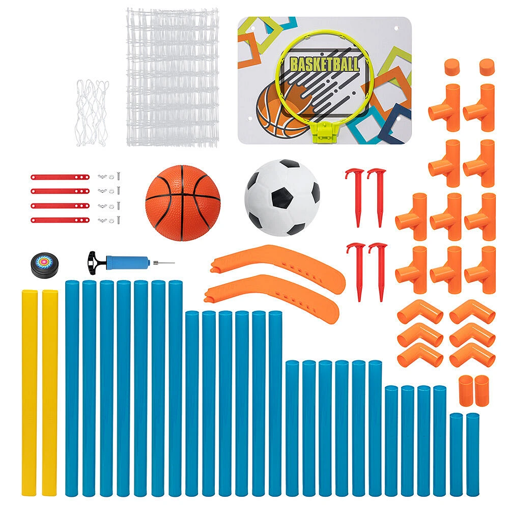 Out2Play - Ensemble De Sport 3 En 1 Basketball, Soccer, Hockey